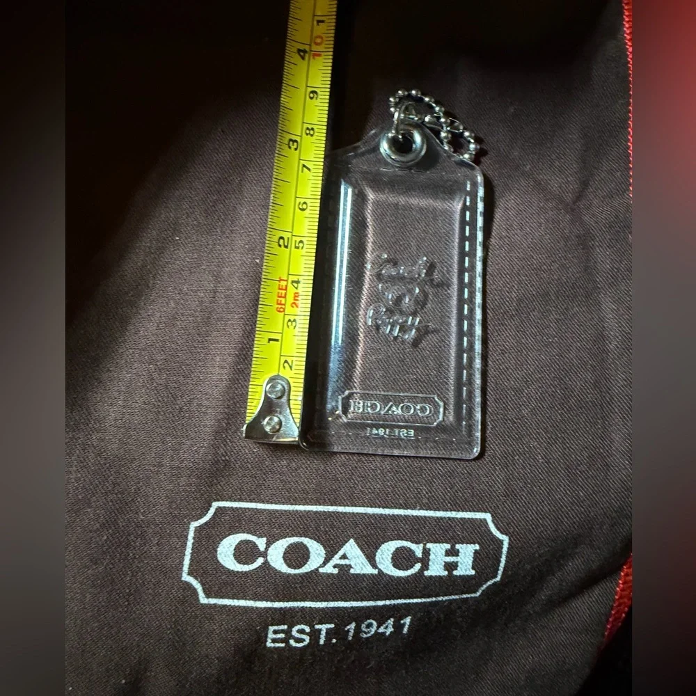 Coach Poppy Clear Keychain Tag - Picture 5 of 5